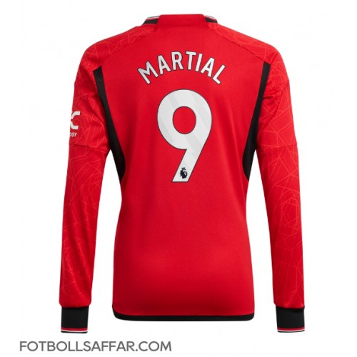 Manchester United Anthony Martial #9 Hemmatröja 2023-24 Långärmad